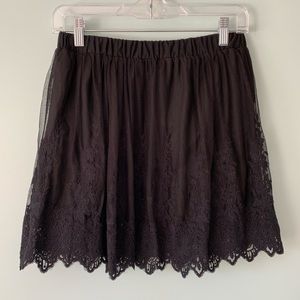Black Lace Skirt